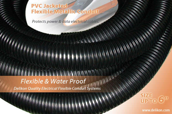 [CN] heavy industry machinery wiring electric cable conduit Vacuum PVC coated flexible metal conduit flexible conduit fittings for high flex installation(VJC)