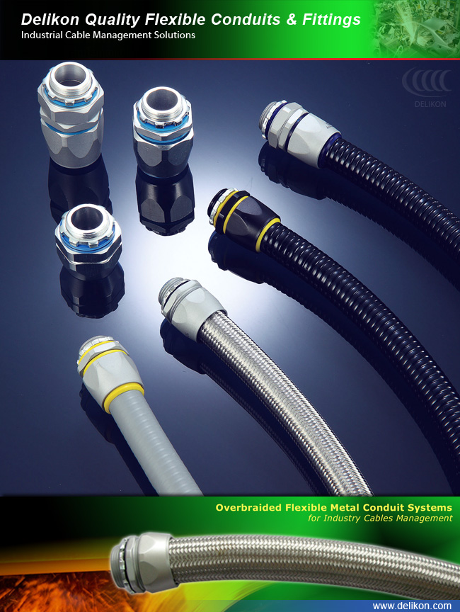 [CN] Delikon automation wiring Electrical flexible conduit,flexible conduit fittings connector,Liquidtight conduit