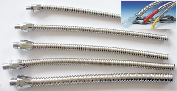 [CN] Delikon industry Automation Electric over braided Flexible metal Conduit flexible conduit fittings for EMc shield and abrasing resistance 